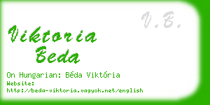 viktoria beda business card