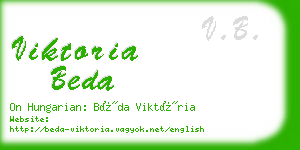 viktoria beda business card